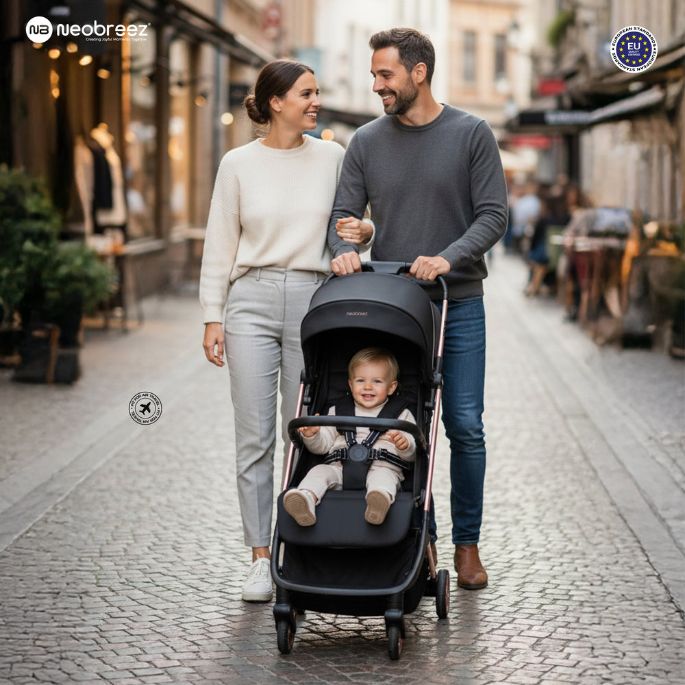 Neobreez Neolite Ultra Lightweight Cabin Size Travel Stroller Black