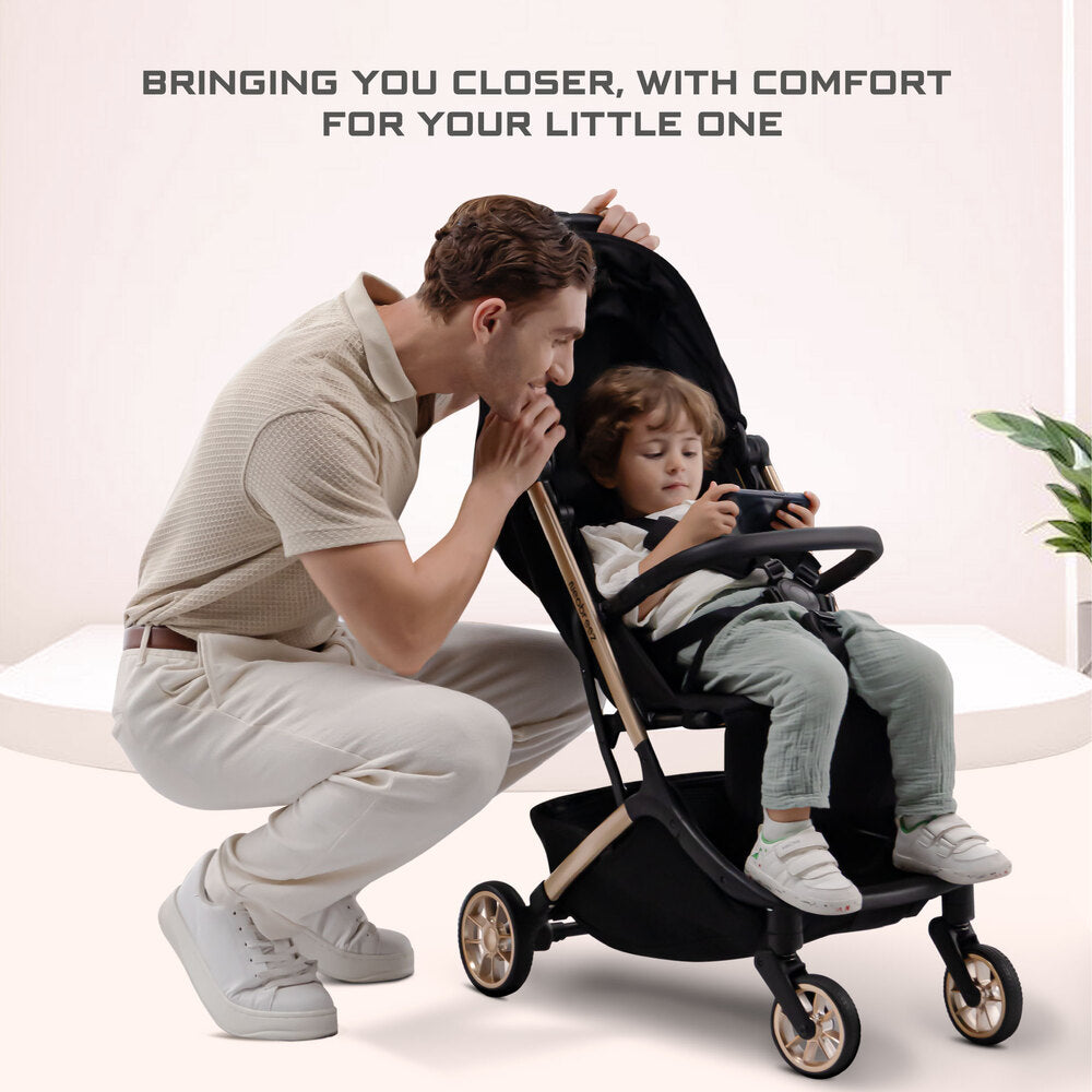 Neobreez Neolite Ultra Lightweight Cabin Size Travel Stroller Grey/Black
