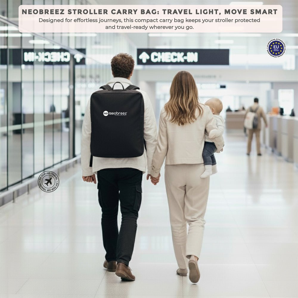 Neobreez Neolite Ultra Lightweight Cabin Size Travel Stroller Grey/Black