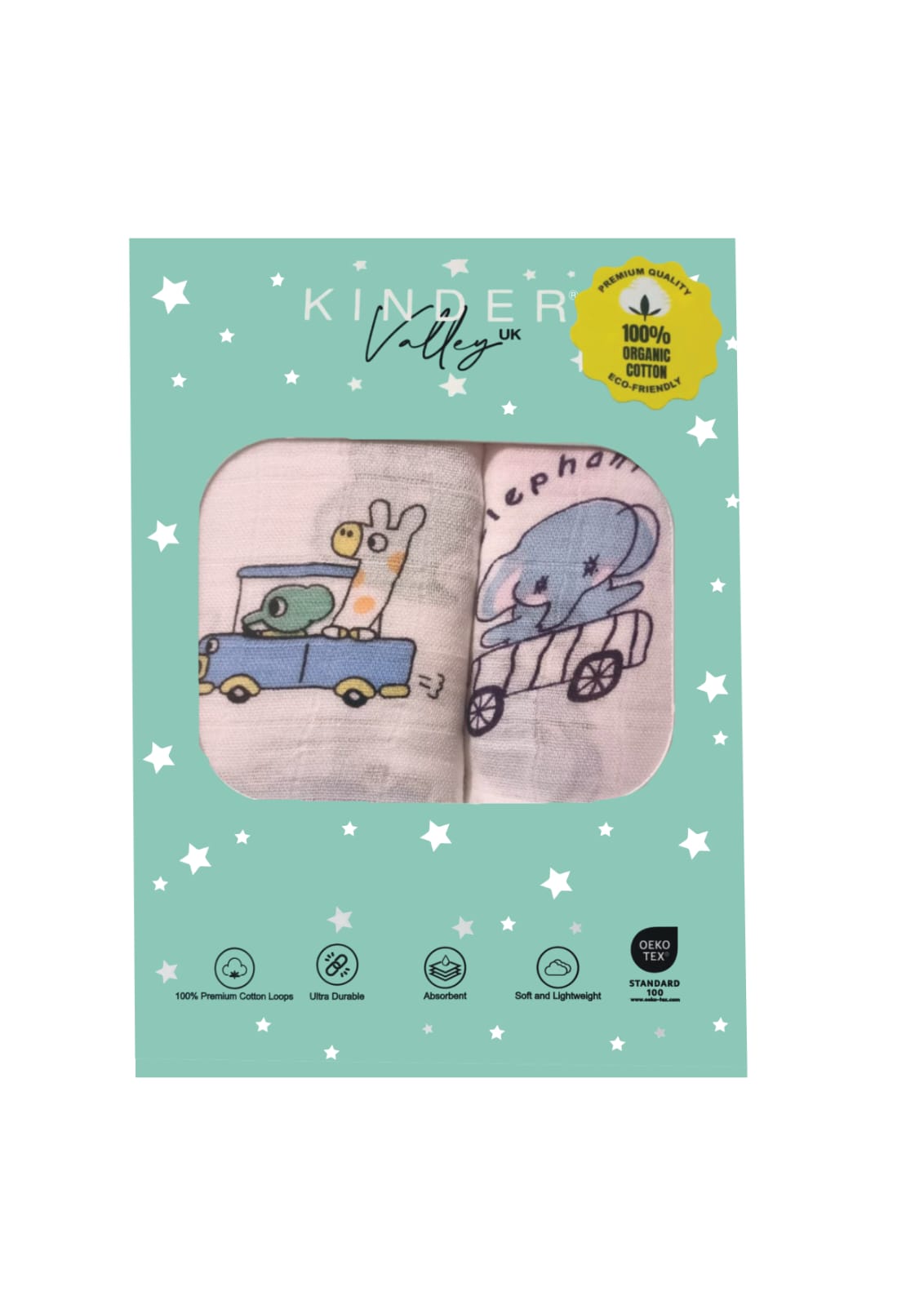 Kinder Valley Animal Prints Bamboo Muslin Swaddle