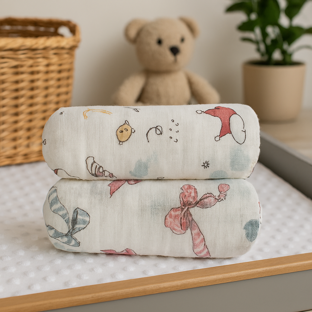 Kinder Valley Bamboo Muslin Grace swaddle Pack of 2