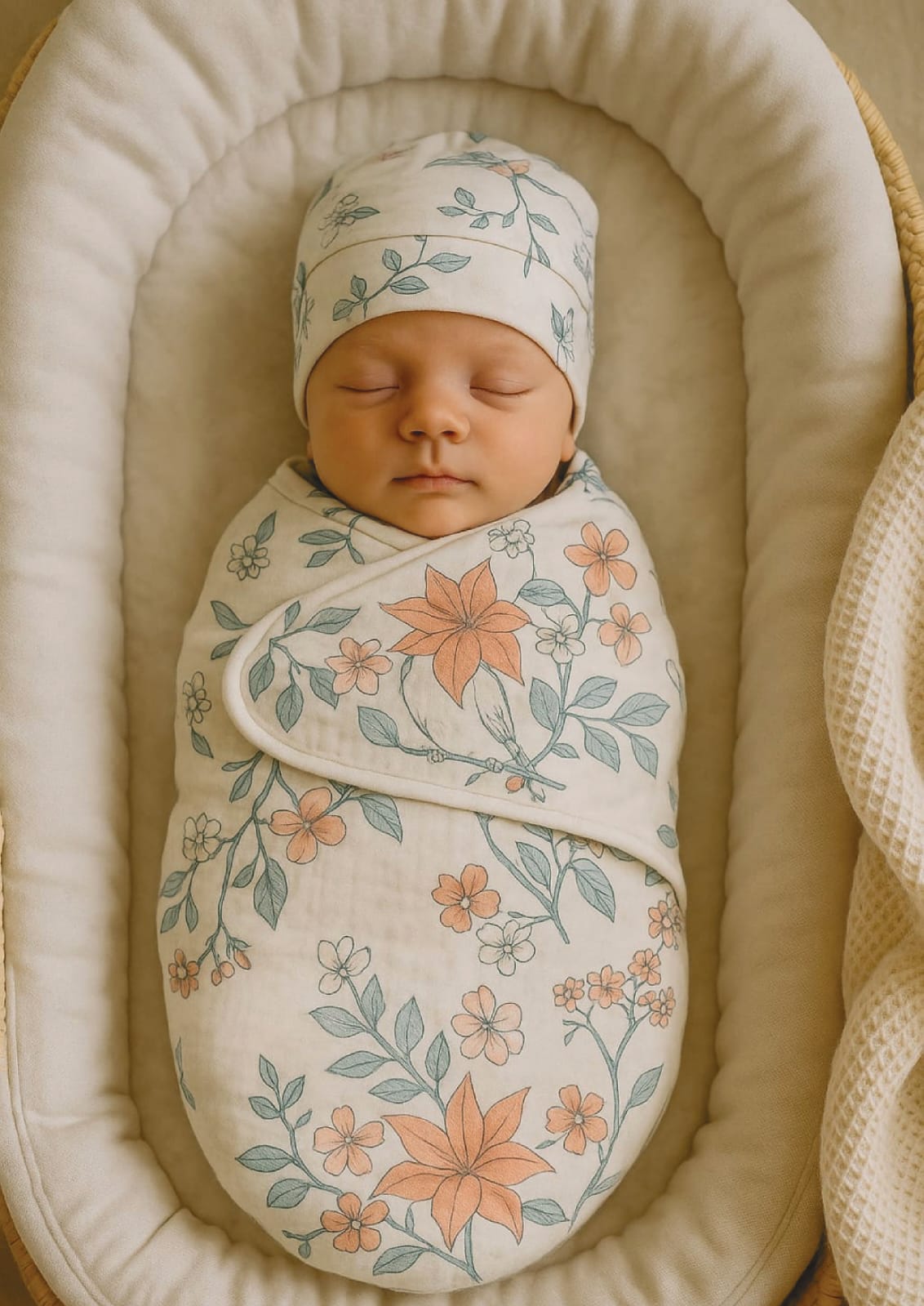 Kinder Valley Adjustable Cocoon Swaddle Swrap Trio Headcover