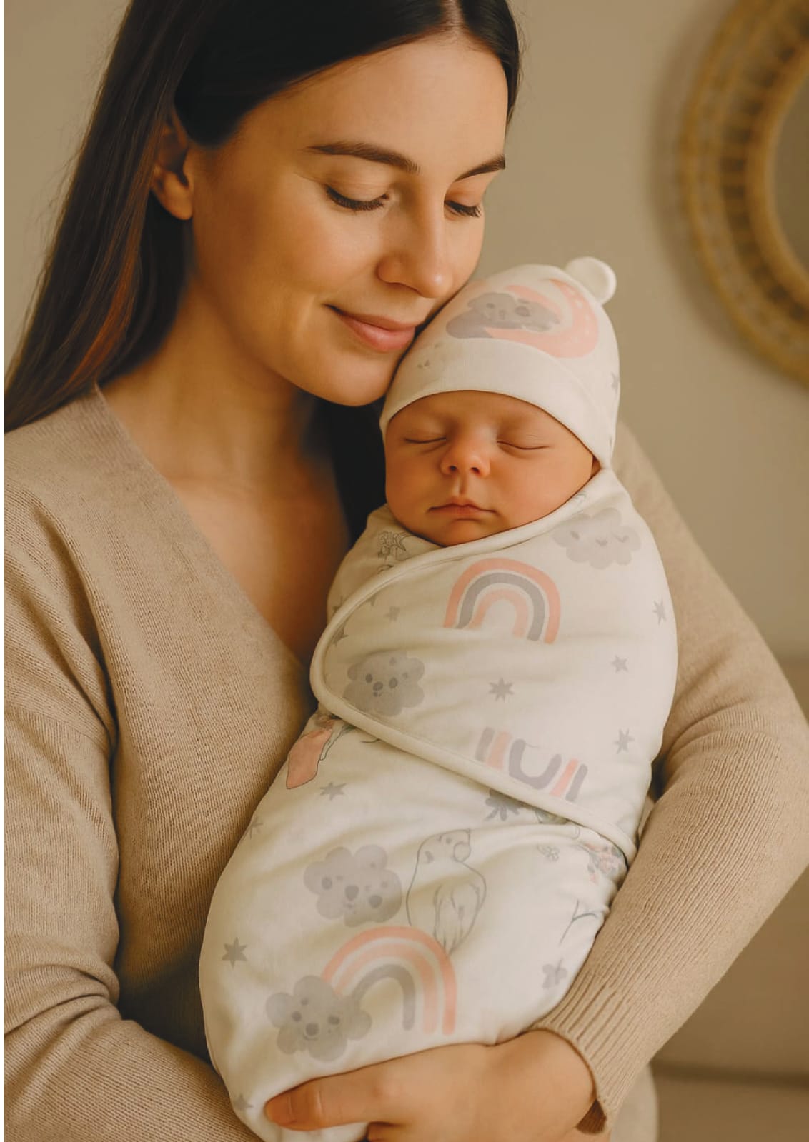 Kinder Valley Adjustable Cocoon Swaddle Swrap Trio Headcover