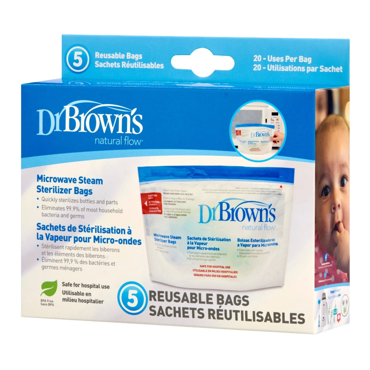 Microwave Steam Sterlizer Bags