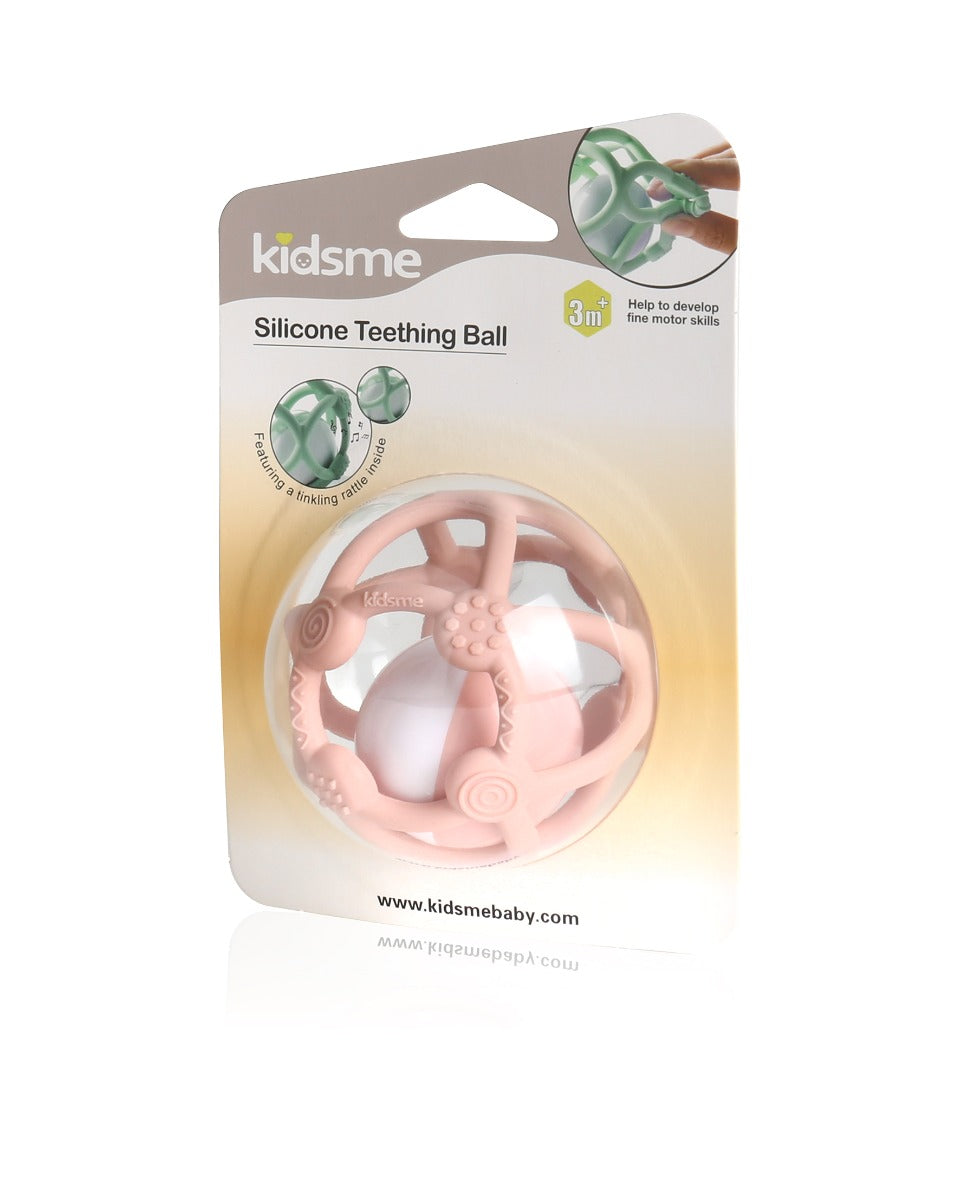 Kidsme Silicone Teething Ball Pink