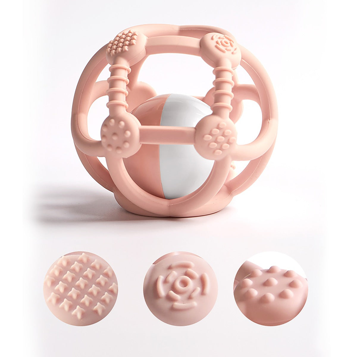 Kidsme Silicone Teething Ball Pink