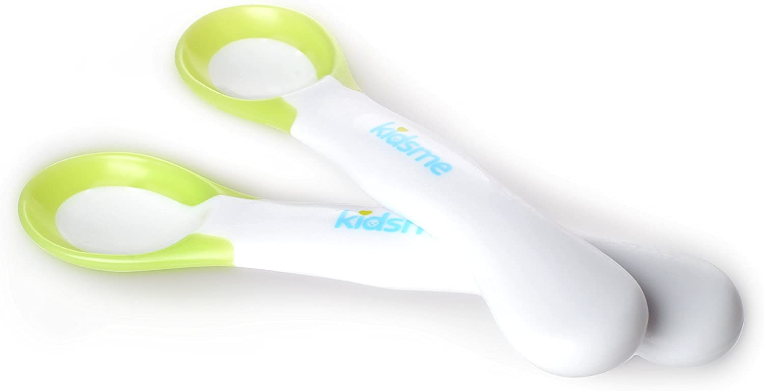 Kidsme Ideal Temperature Feeding Spoon(2Pcs  Lime