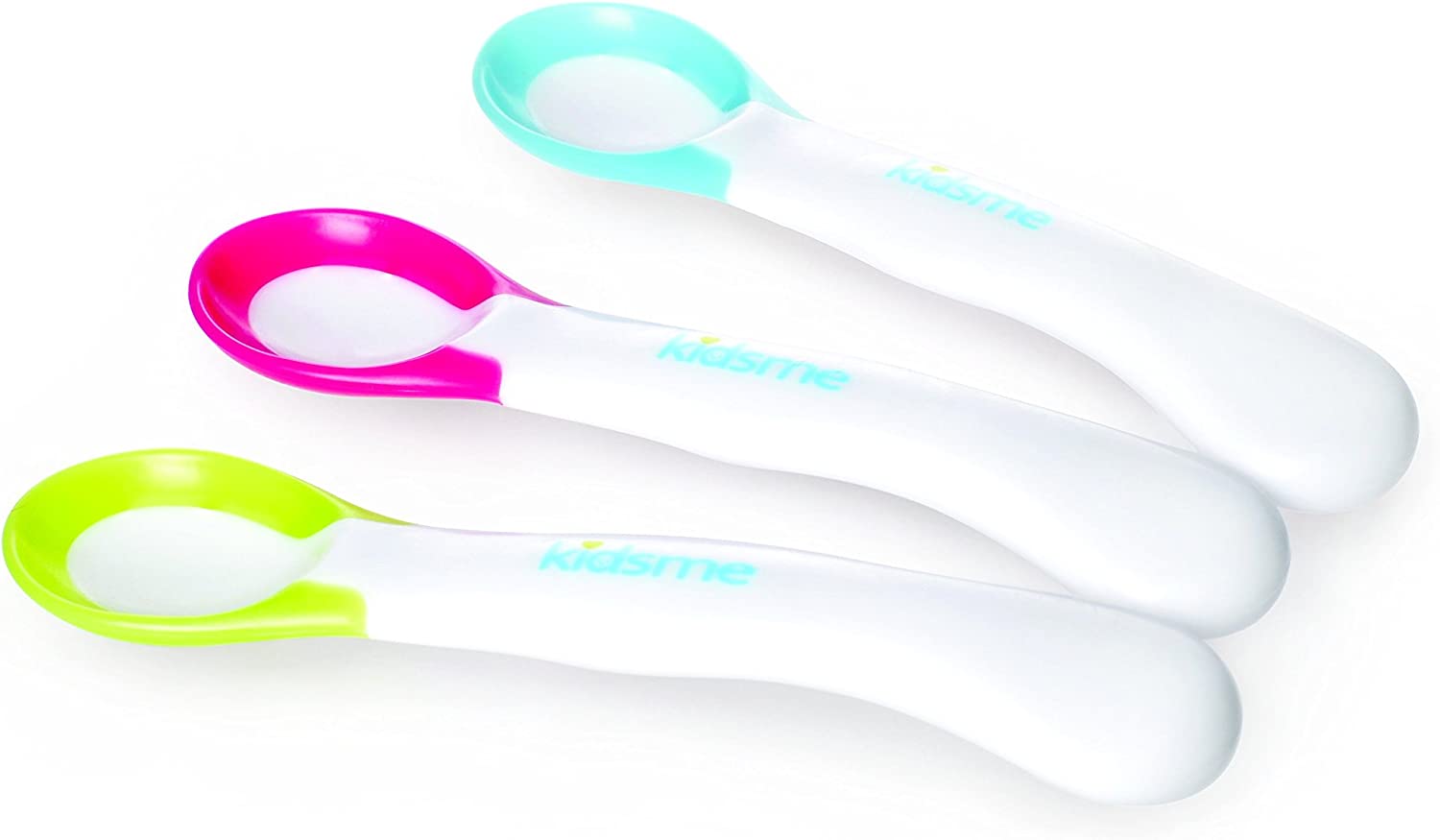 Kidsme Ideal Temperature Feeding Spoon(2Pcs  Lime