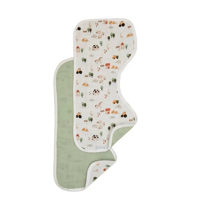 قماش تجشؤ قابل للعكس من All4Ella Country Farm، قطعتان