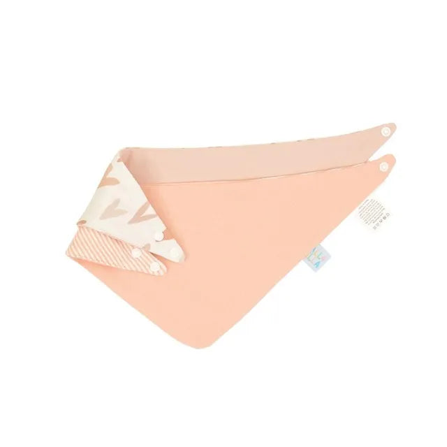 مريلة باندانا قابلة للعكس من All4Ella، قطعتان على شكل قلوب