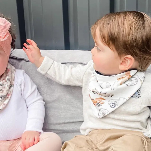 مريلة باندانا قابلة للعكس من All4Ella، مبطنة، قطعتان