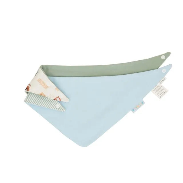 All4Ella - طقم مريلة باندانا - شاحنات زرقاء