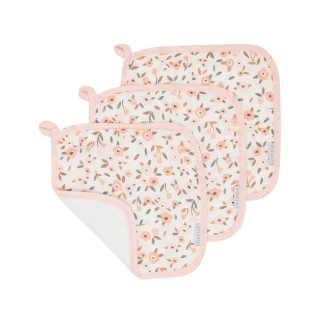 All4Ella - Wash Cloth 3 Pack - Floral Bouquet