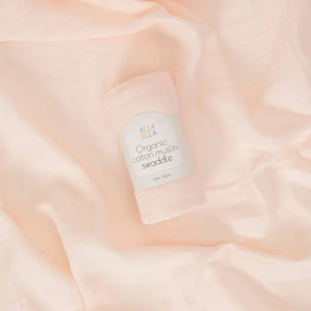 All4Ella - Muslin Swaddle - Baby Pink