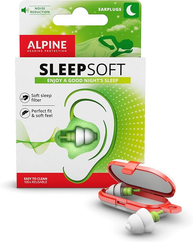 سدادات أذن النوم Alpine Sleepsoft - زوج واحد