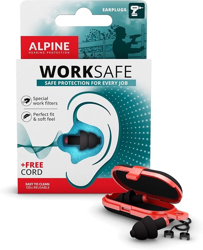 سدادات أذن Alpine Worksafe للعمل - زوج واحد