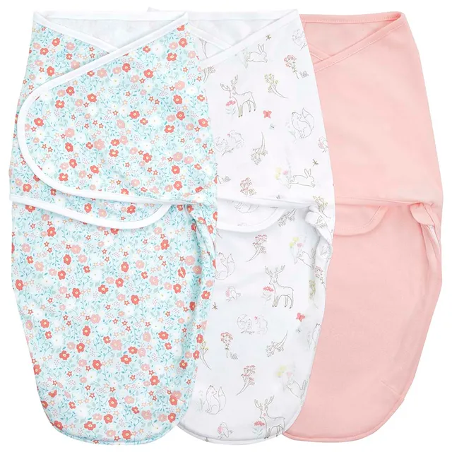 Aden + Anais Easy Swaddle Wrap Pack Of 3 Fairy Tale Flowers 4 to 6 Months