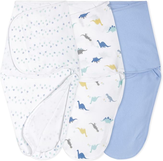 Aden + Anais Easy Swaddle Wrap Pack Of 3 Dino Rama 4 to 6 Months