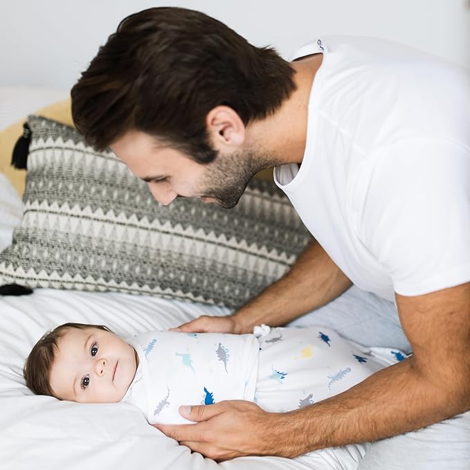 Aden + Anais Easy Swaddle Wrap Pack Of 3 Dino Rama 4 to 6 Months