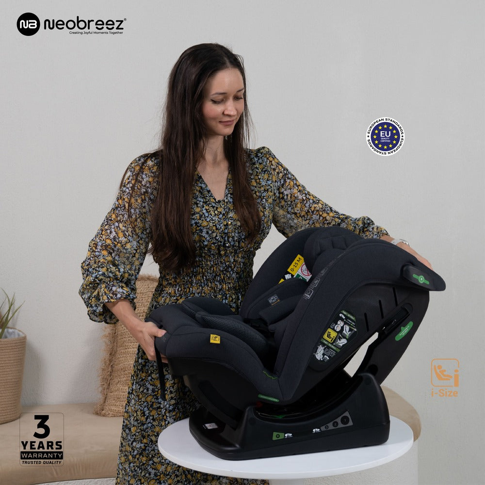 Neobreez i Eroca i Size All In1 Convertible Car Seat Black