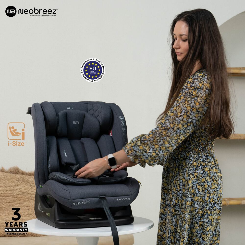 Neobreez i Eroca i Size All In1 Convertible Car Seat Grey
