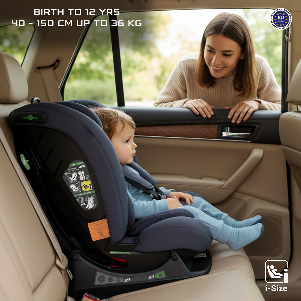 Neobreez i Eroca i Size All In1 Convertible Car Seat Grey