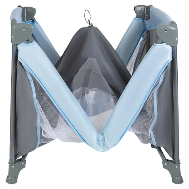 Bumble And Bird 2 in 1 Travel Cot And Foldable Playpen Blue