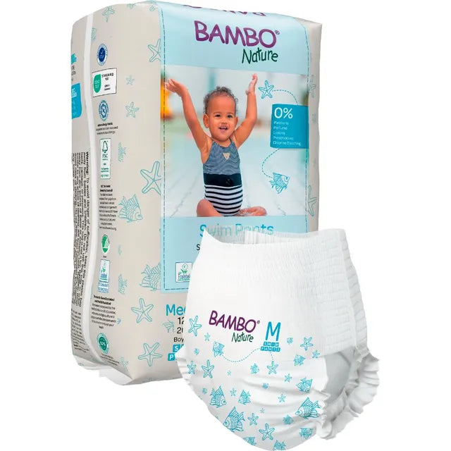 Bambo Nature Swim Pants, Medium 12+ kg 12 Pcs