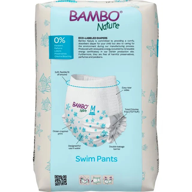 Bambo Nature Swim Pants, Medium 12+ kg 12 Pcs