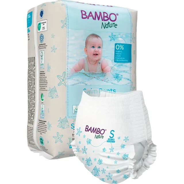 Bambo Nature Swim Pants, Small 7-12 kg 12 Pcs