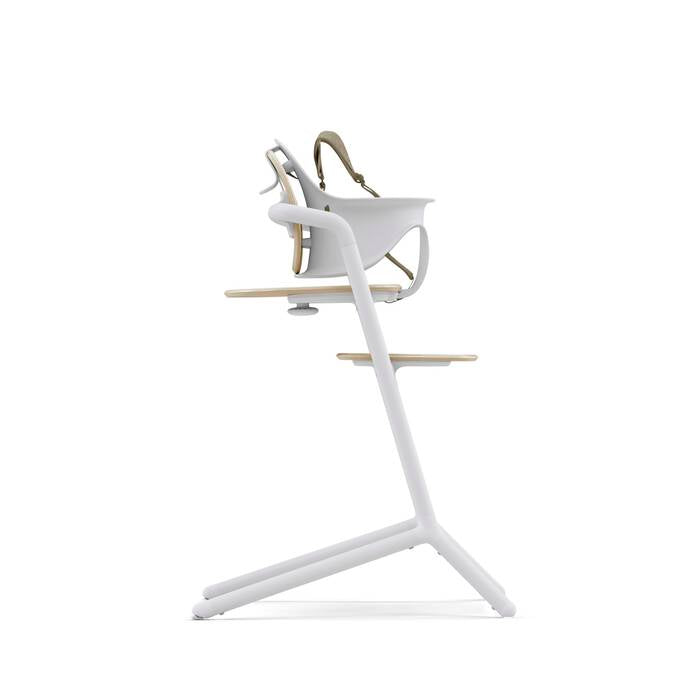 Cybex Lemo 3 In 1 High Chair and Bouncer Set Sand White & White