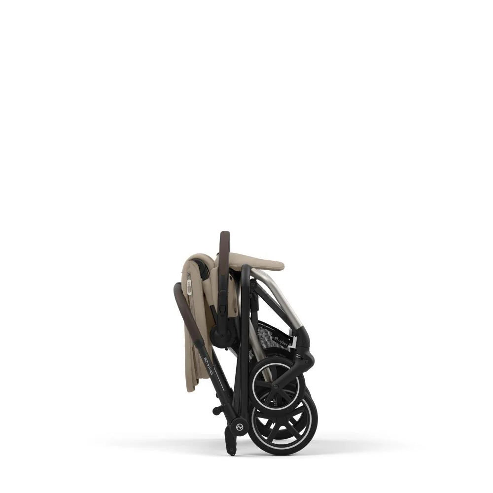 عربة الأطفال Cybex Gold PU1 Eezy S Twist + 2 بلون اللوز والبيج