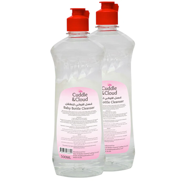 Cuddle & Cloud Baby Bottle Cleanser 500ml Pack of 2