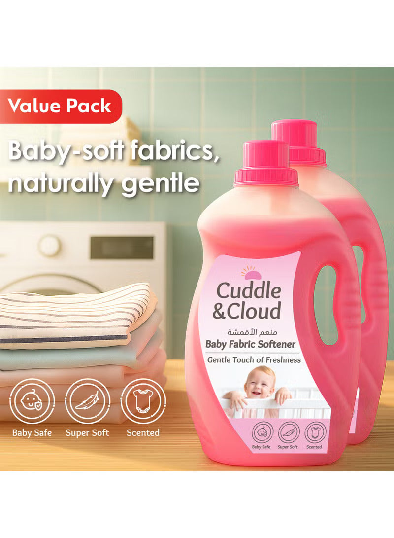 Cuddle & Cloud Baby Fabric Softener 2000ML Pack of 2 Value Pack