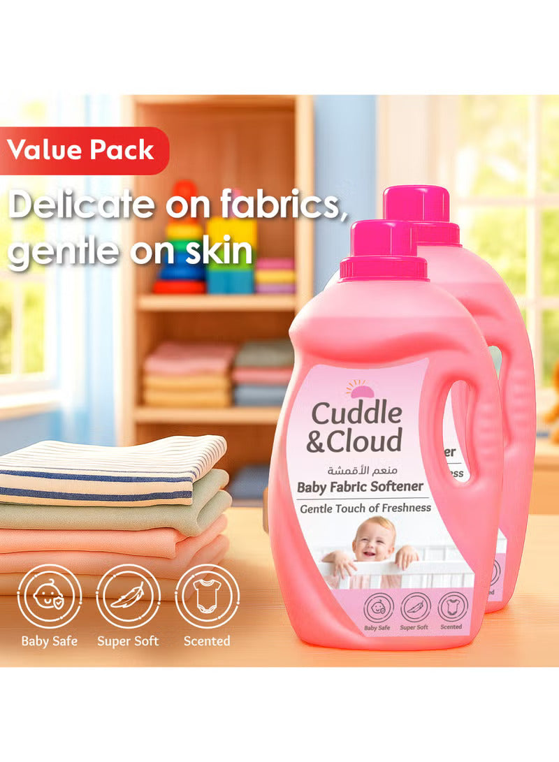 Cuddle & Cloud Baby Fabric Softener 2000ML Pack of 2 Value Pack