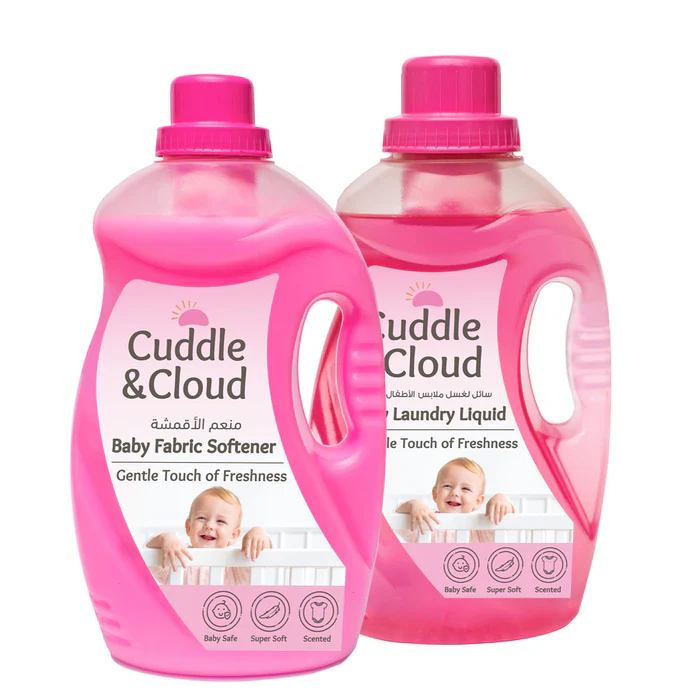 Cuddle & Cloud Baby Fabric Softener 2000ml And Laundry Liquid 1000ml