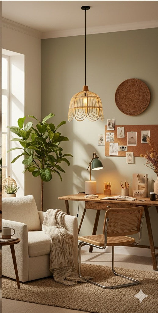 Cuddle Ratu Rattan Hanging Lamp - Small