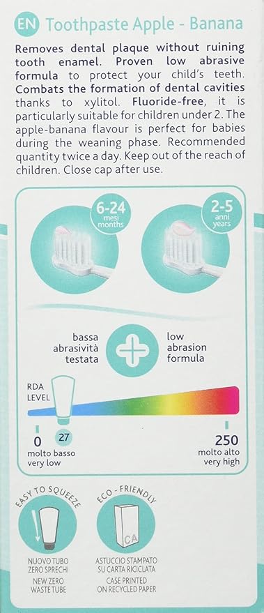 Chicco Toothpaste Apple Banana 50 Ml Without Floride