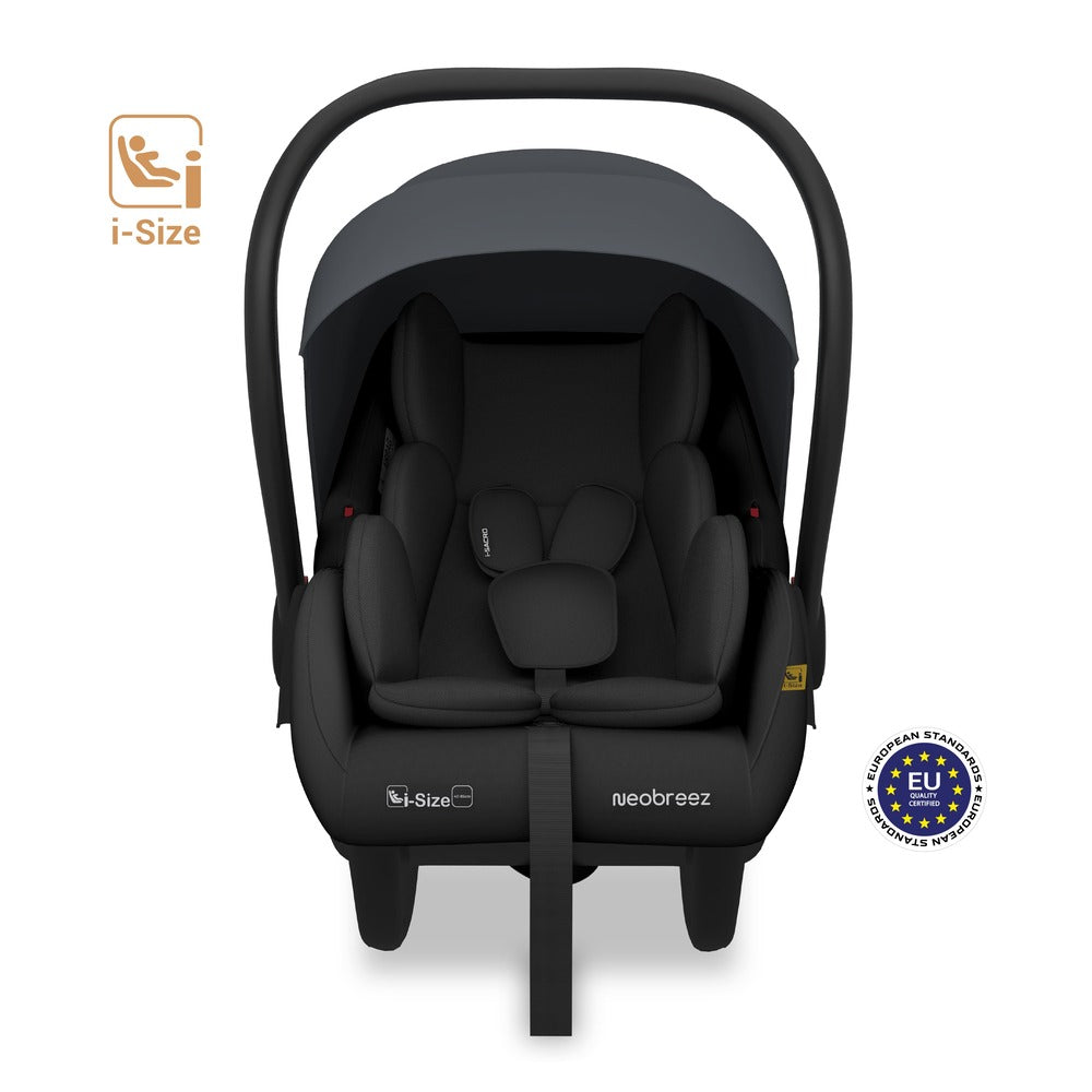 Neobreez i Sacro i Size Lightweight Baby Car Seat Carrier Grey/Black