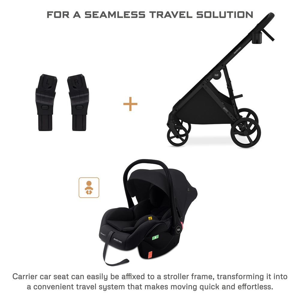 Neobreez i Sacro i Size Lightweight Baby Car Seat Carrier Black