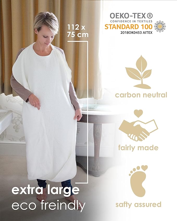 Cuddledry Hands Free Baby Bath Towel Grey