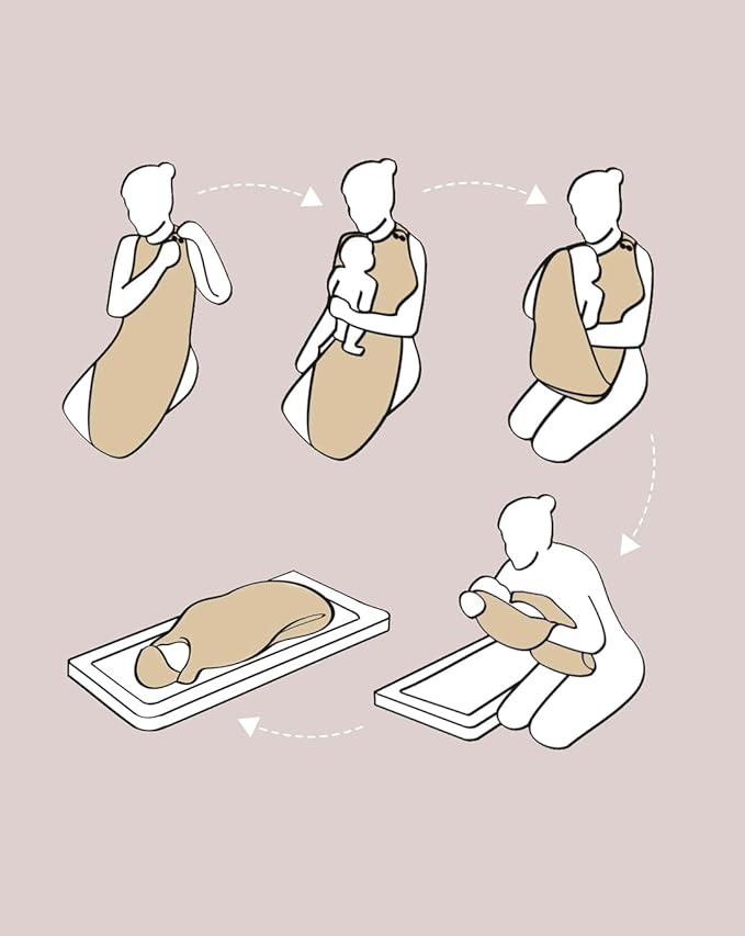 Cuddledry Hands Free Baby Bath Towel White