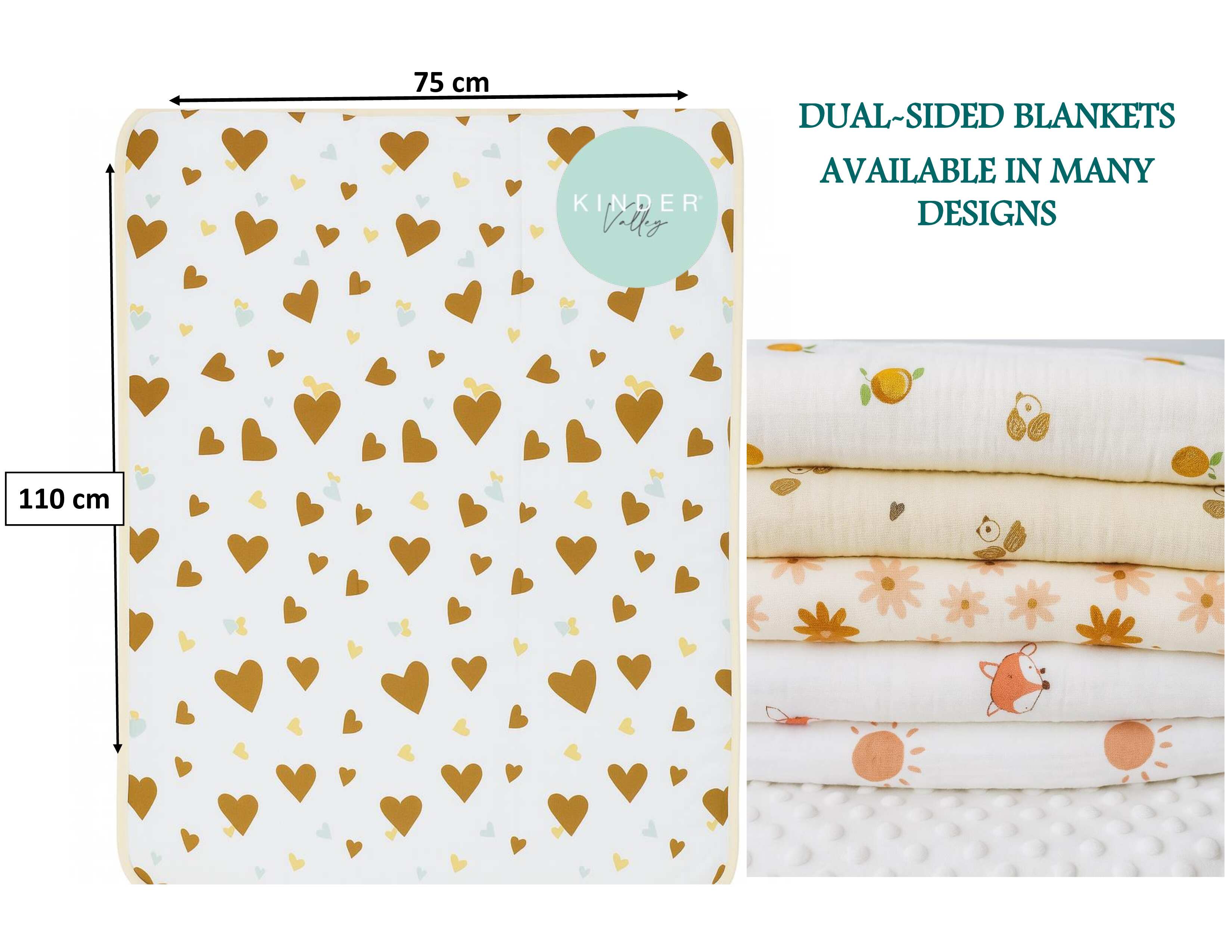 Kinder Valley Softspell Blossom Reversible Blanket