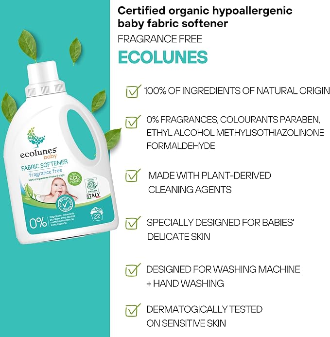Ecolunes Hypoallergenic Baby Fabric Softener 1 liter