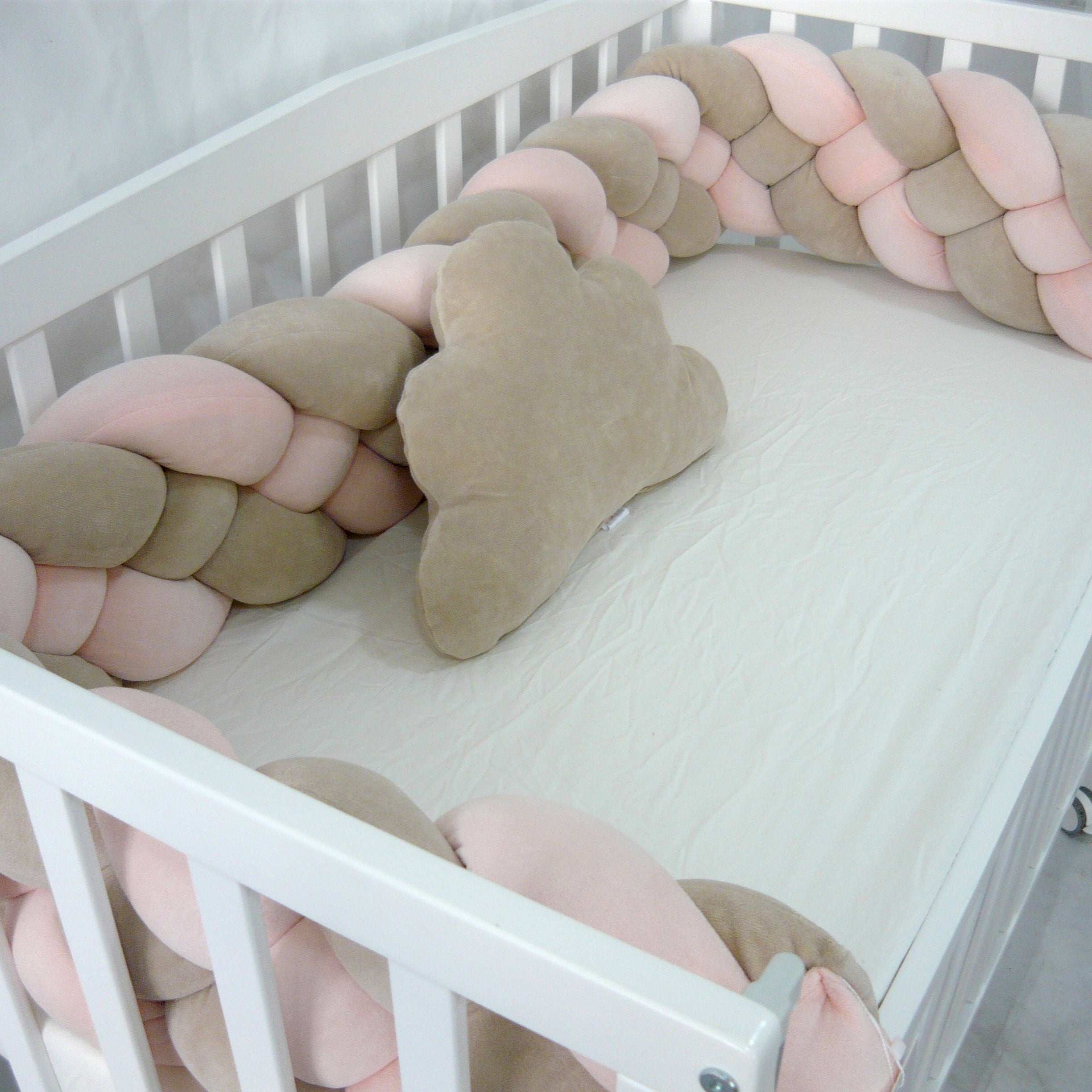 Elmalella Aurora Braided Bedding Set Flamingo