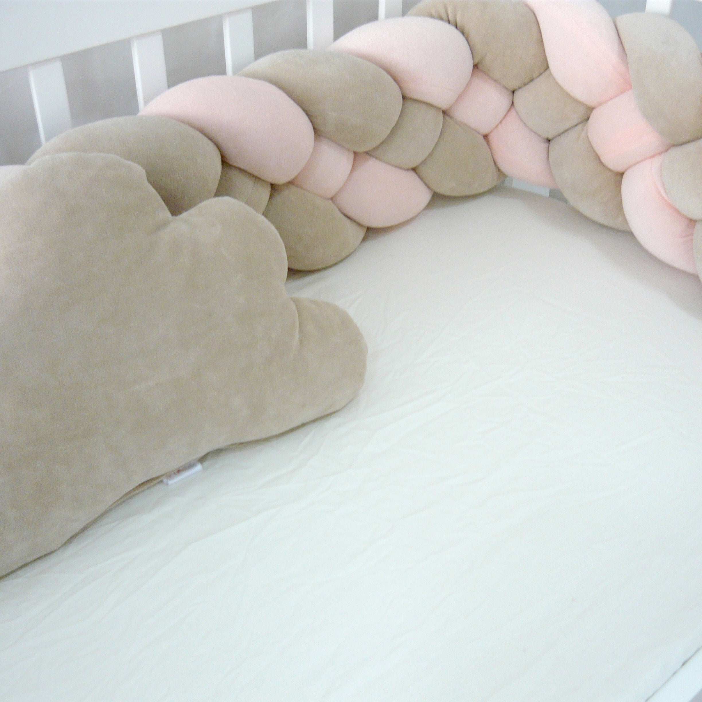 Elmalella Aurora Braided Bedding Set Flamingo