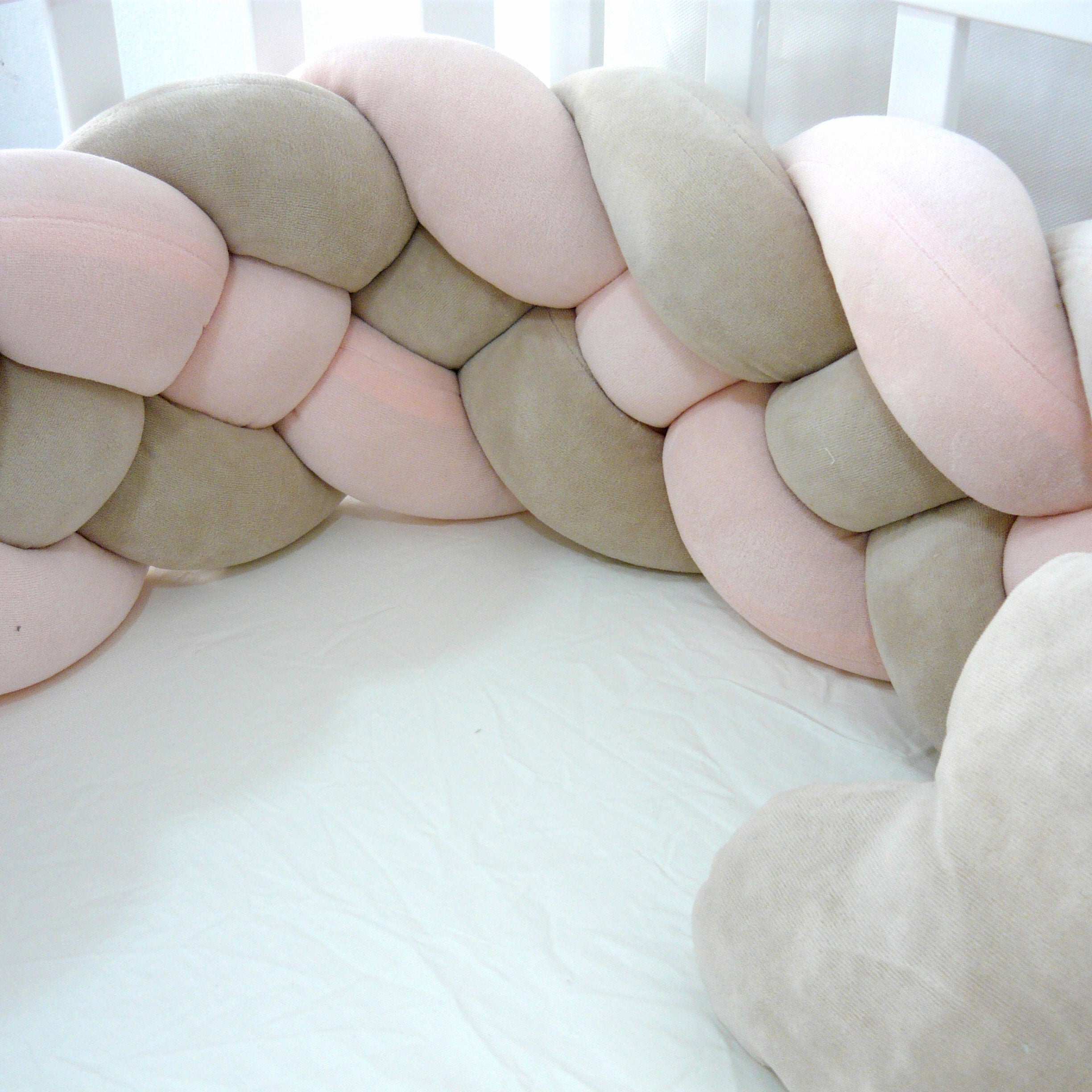 Elmalella Aurora Braided Bedding Set Flamingo