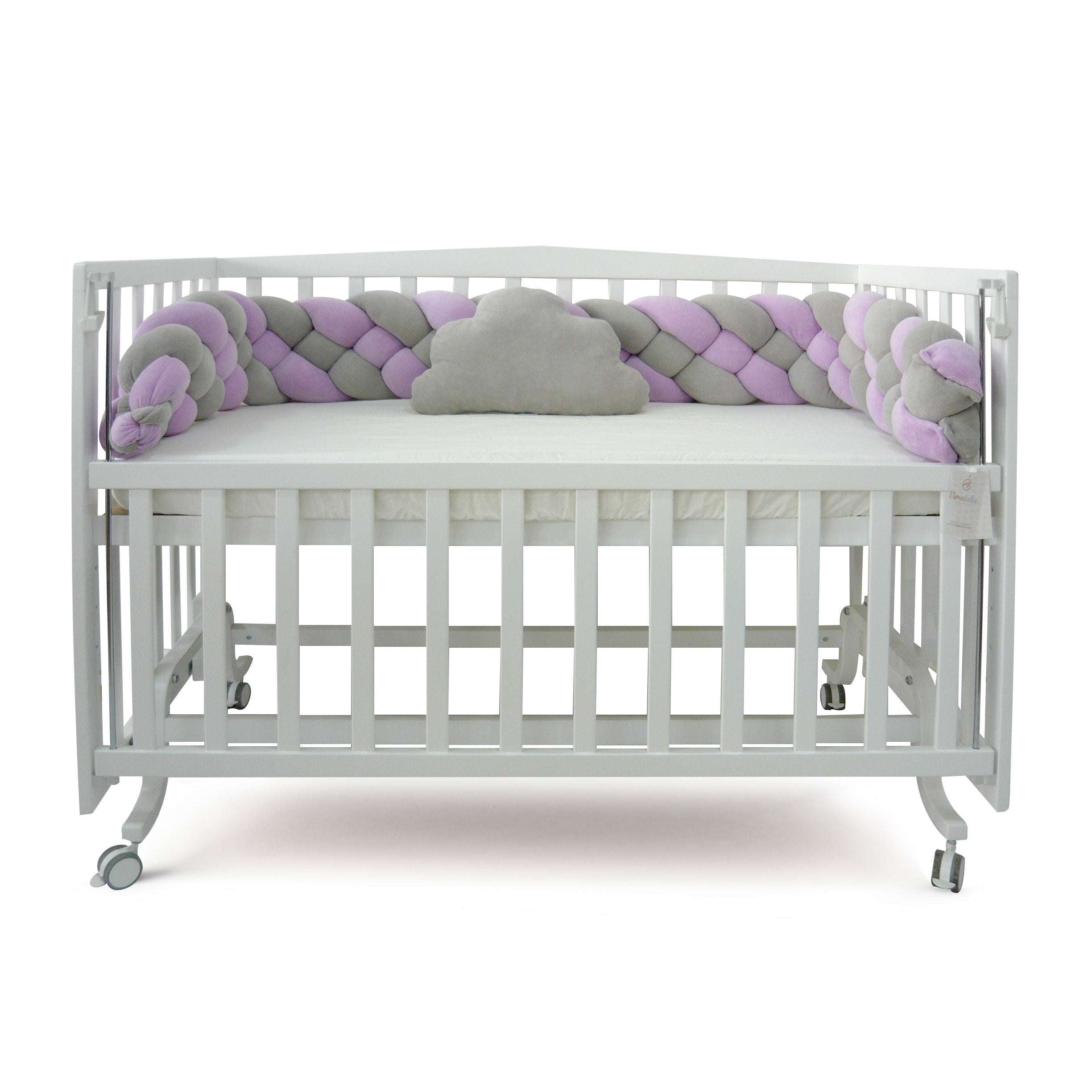 Elmalella Aurora Braided Bedding Set Lavender