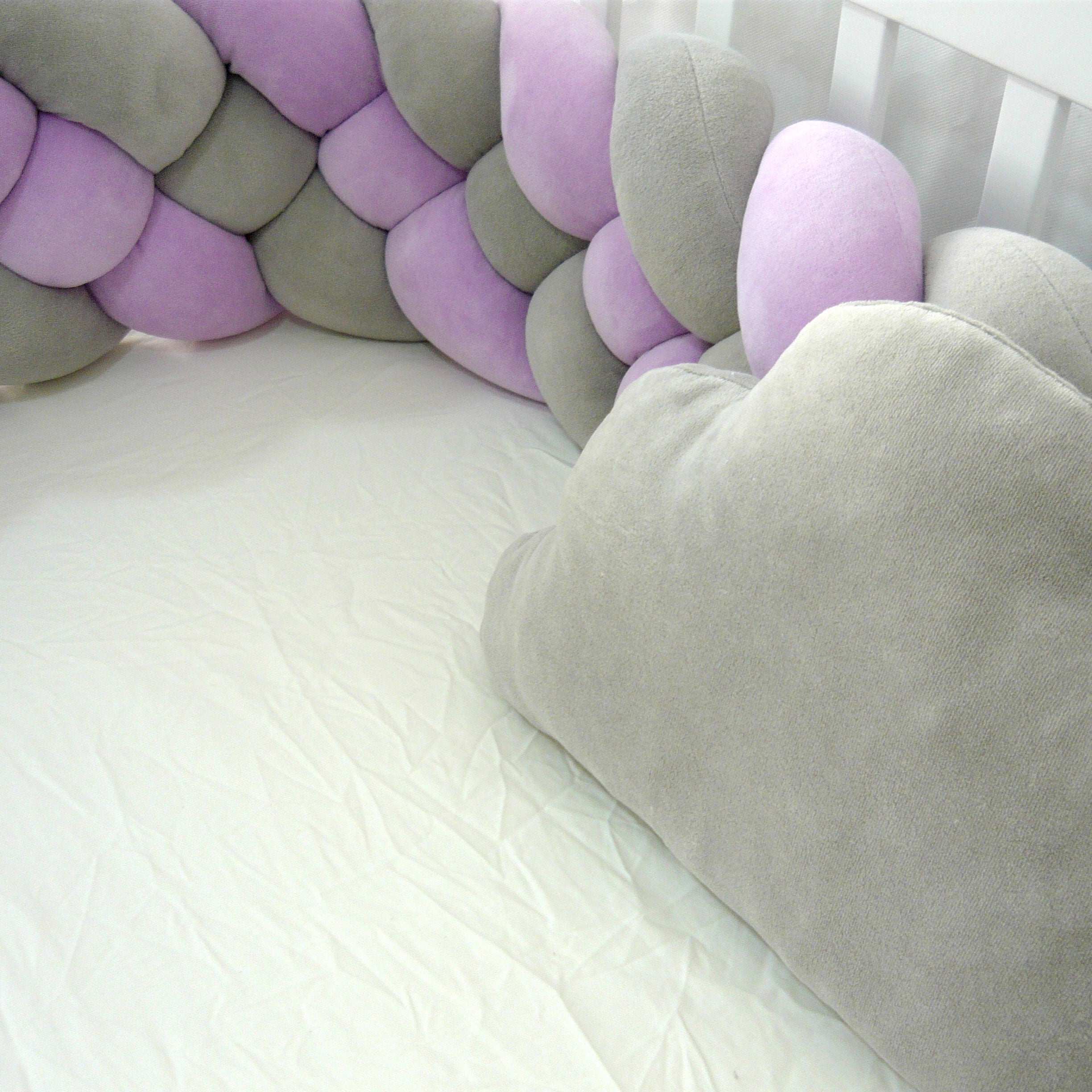Elmalella Aurora Braided Bedding Set Lavender