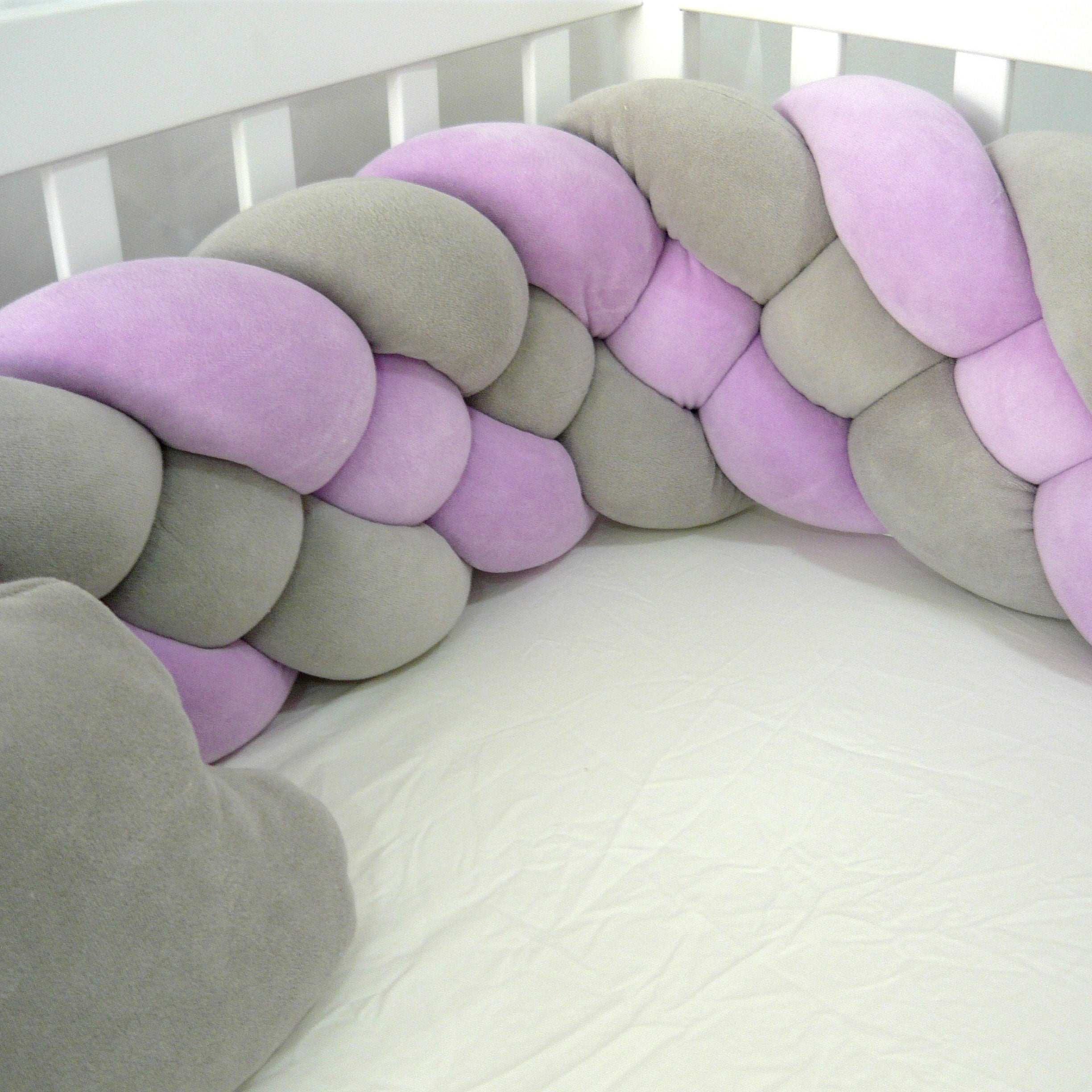 Elmalella Aurora Braided Bedding Set Lavender
